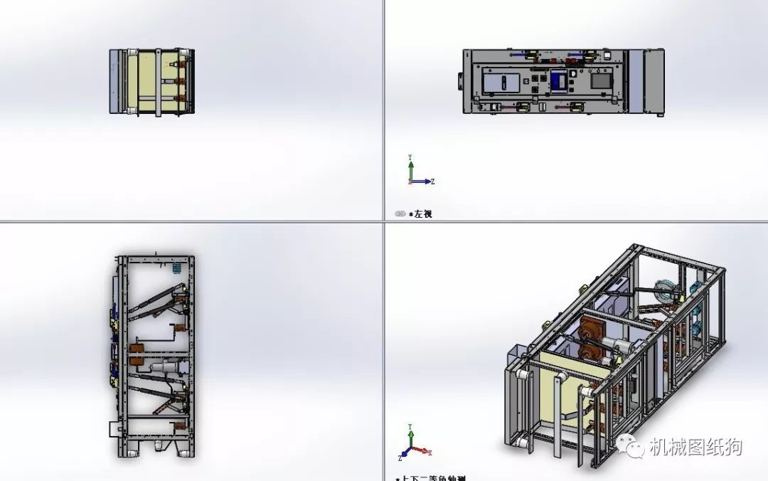 6-10KV電源開關(guān)柜三維模型圖Solidworks設(shè)計(jì)